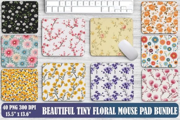 Beautiful Tiny Floral Mouse Pad Backgrounds Bundle Review
