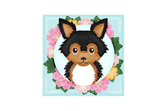 Chorkie Dog Floral Portrait Embroidery Review