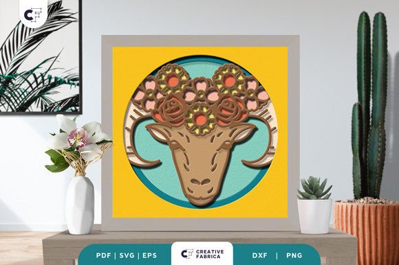 Floral Animal Head 3D Paper Cut SVG Review