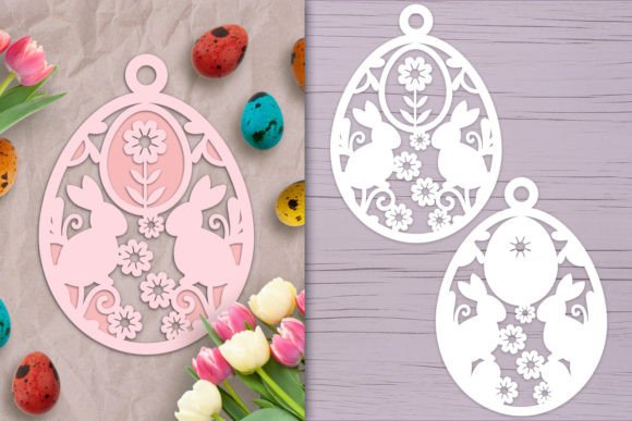 Floral Bunnies Layered Easter Ornament Review
