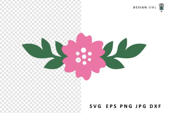 Flower with Leaves - Floral SVG Review