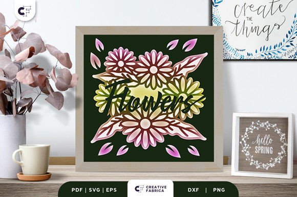 Flowers 3D Layered Paper Cut SVG Review