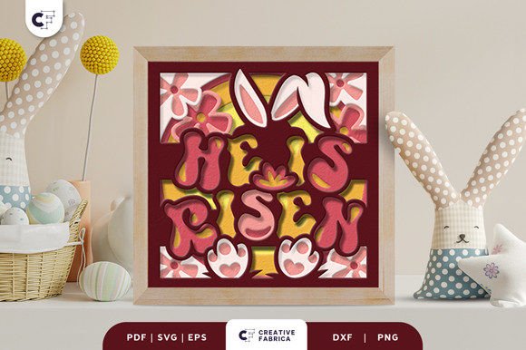 He is Risen 3D Shadow Box Paper Cut: A Designer's Review