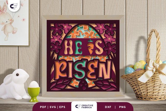 He is Risen Easter 3D Shadow Box Paper Review