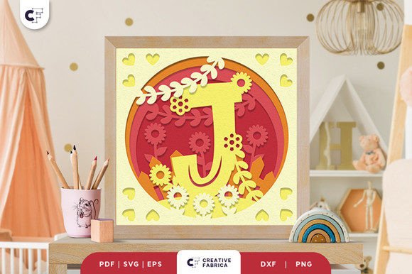 Letters J Baby Girl Alphabet 3D Papercut Review
