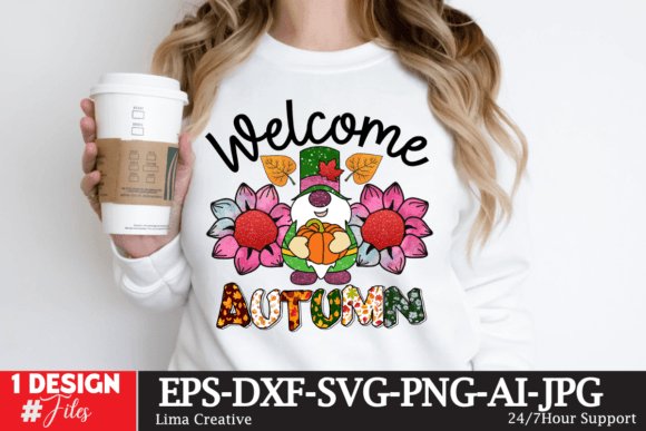 Welcome Autumn Sublimation PNG Review